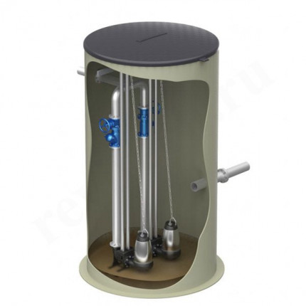 Cтанция насосная канализационная Grundfos PS.M 1000/3000-2-SEG.40.09.E.2.50B