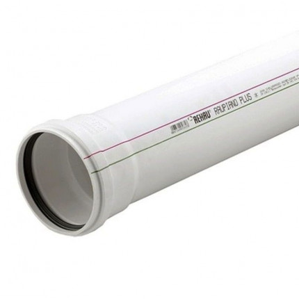 Труба канализационная Rehau RAUPIANO Plus DN110 x 2,7 PN1 L1м, белая, шумопоглащающая