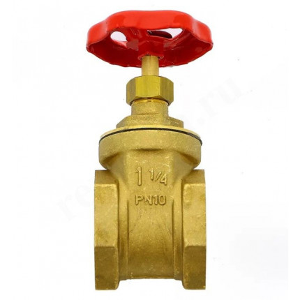 Задвижка клиновая резьб. 1 1/4", PN10, Grundfos, латунь