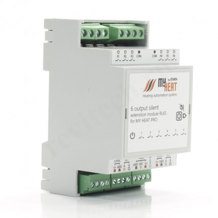 Блок расширения на DIN рейку MY HEAT RL6S, 12 В, симисторный на 6 выходов